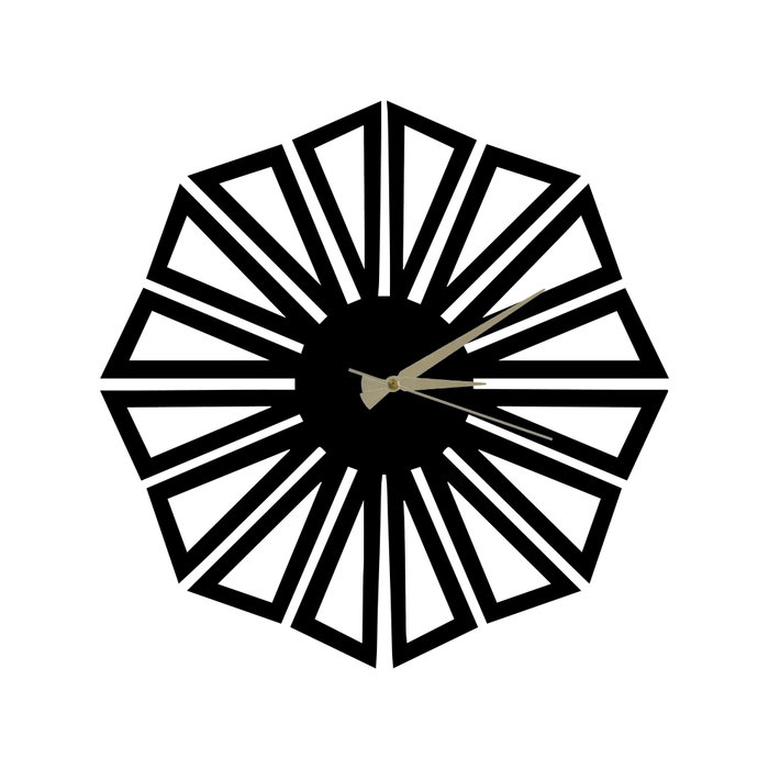 Wallity Hedef Reloj de Pared Decorativo de Metal Negro Wallity Hedef Reloj de Pared Decorativo de Metal Negro